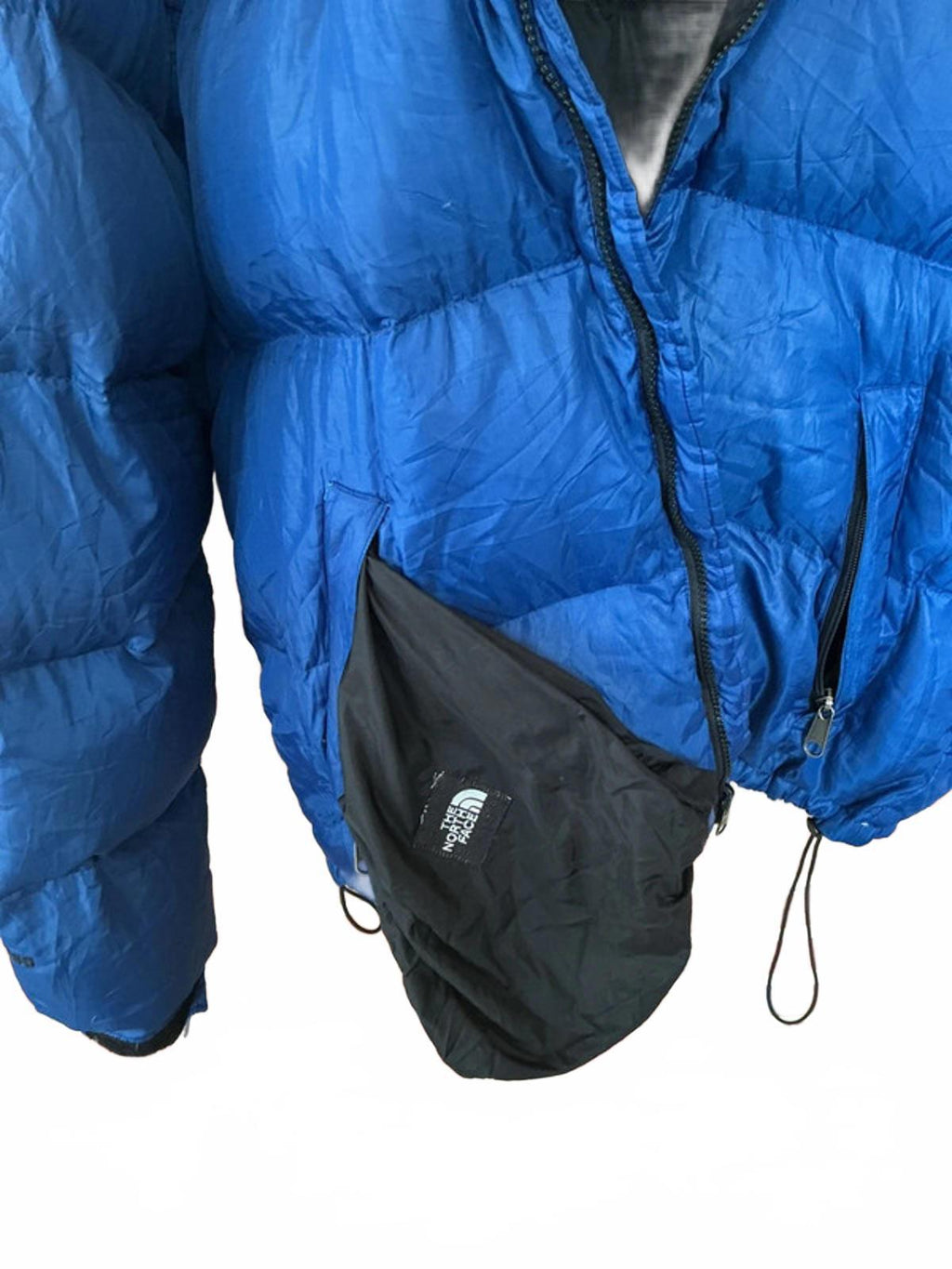 The North Face Men's Blue and Black Down Puffer Jacket