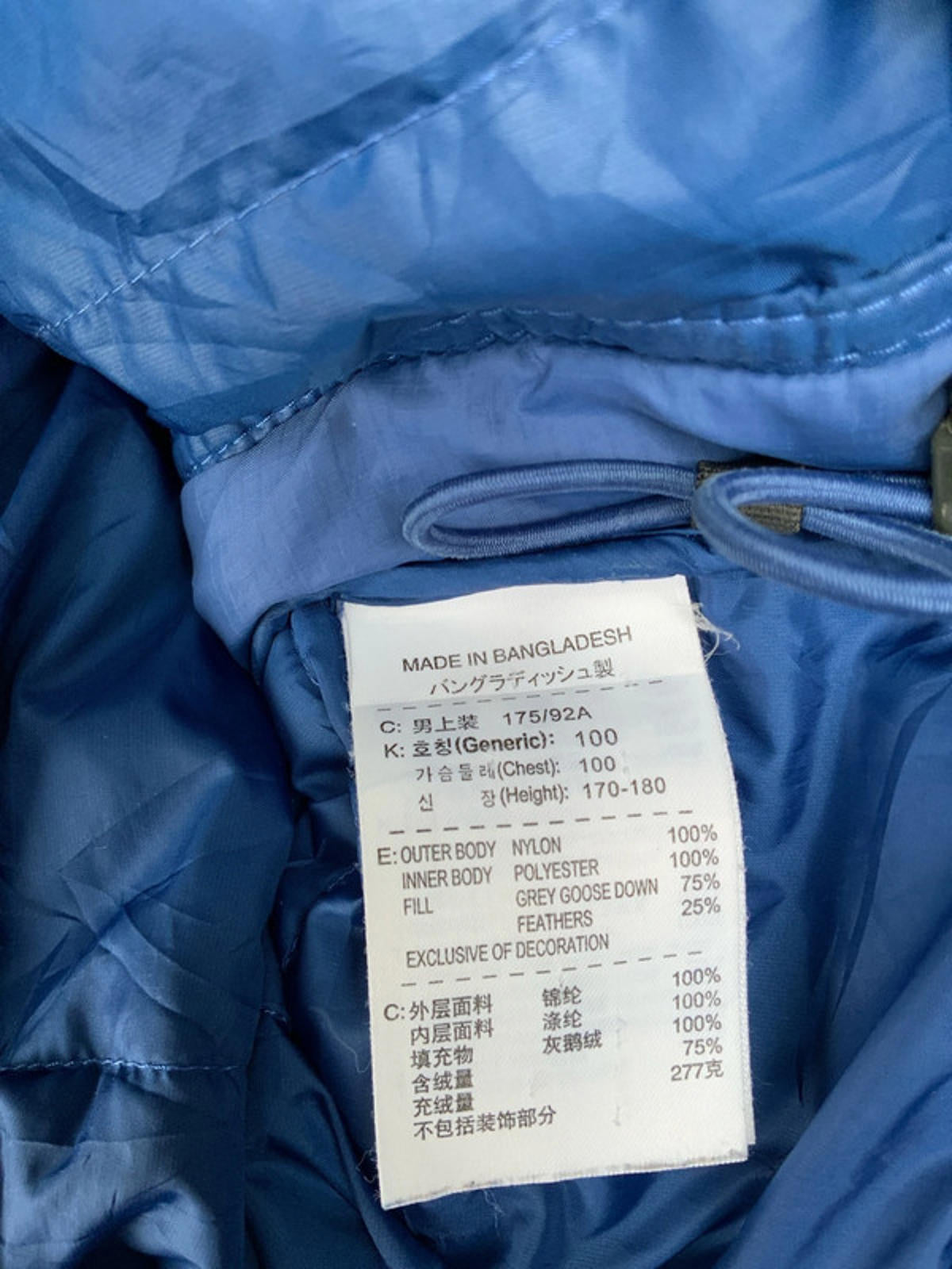 Nike acg down jacket large