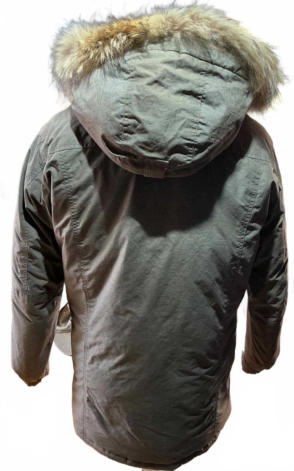 Mont bell Insulated Men's Hooded Down Parka Jacket in Gray