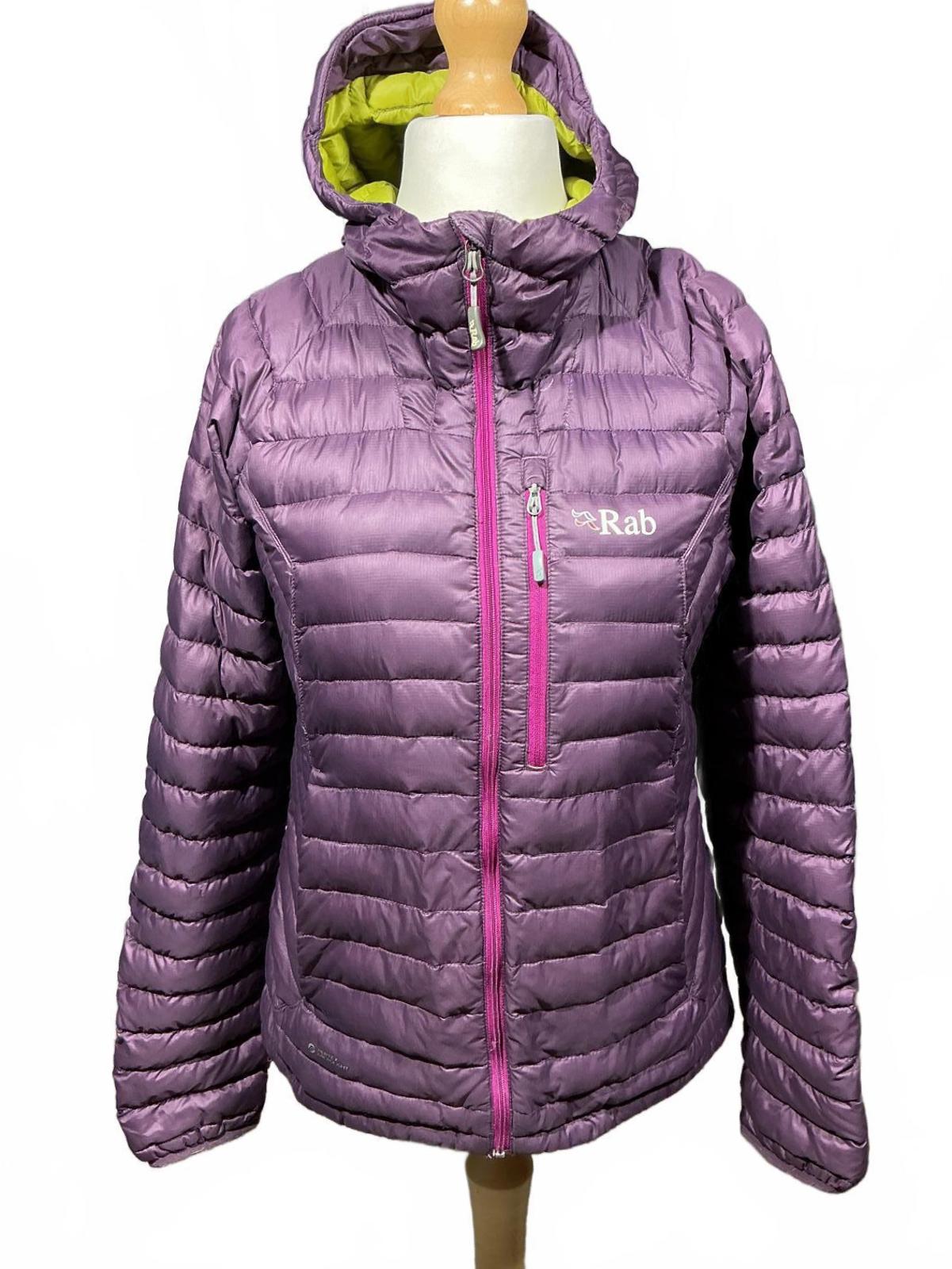 Rab Puffer Jacket Women's Purple Hooded