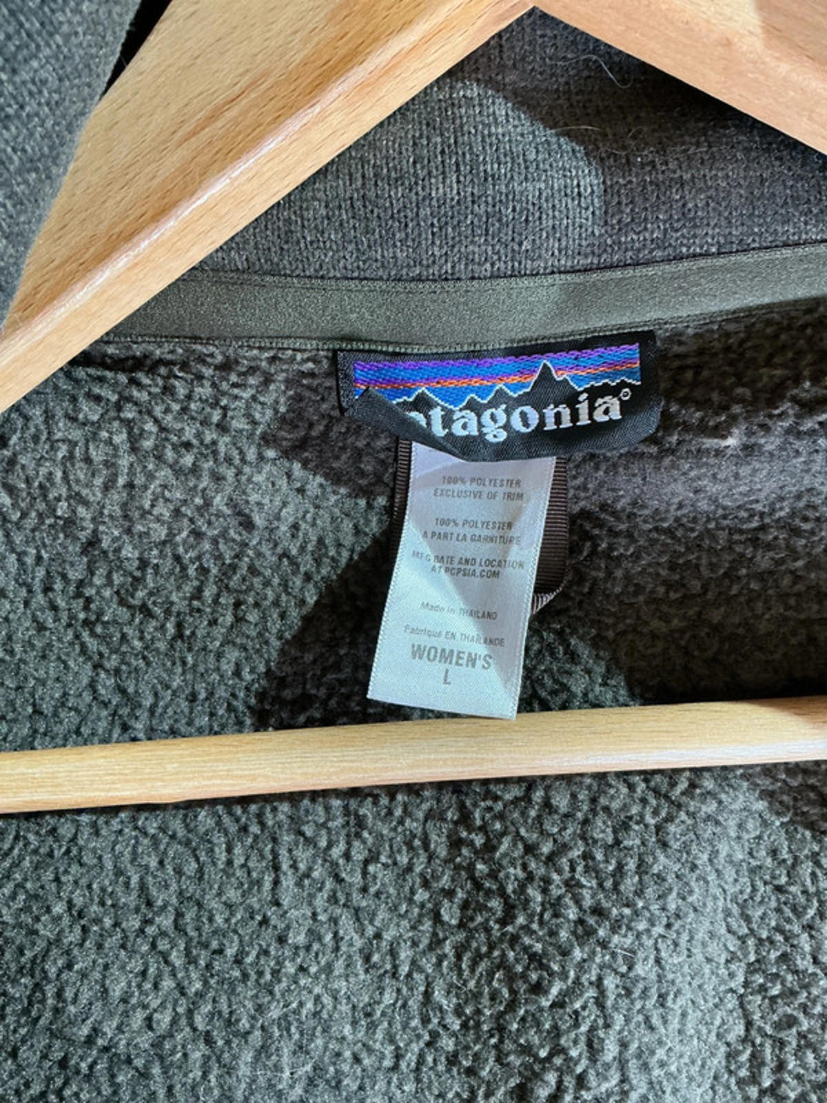 Patagonia fleece lined jacket large ladies