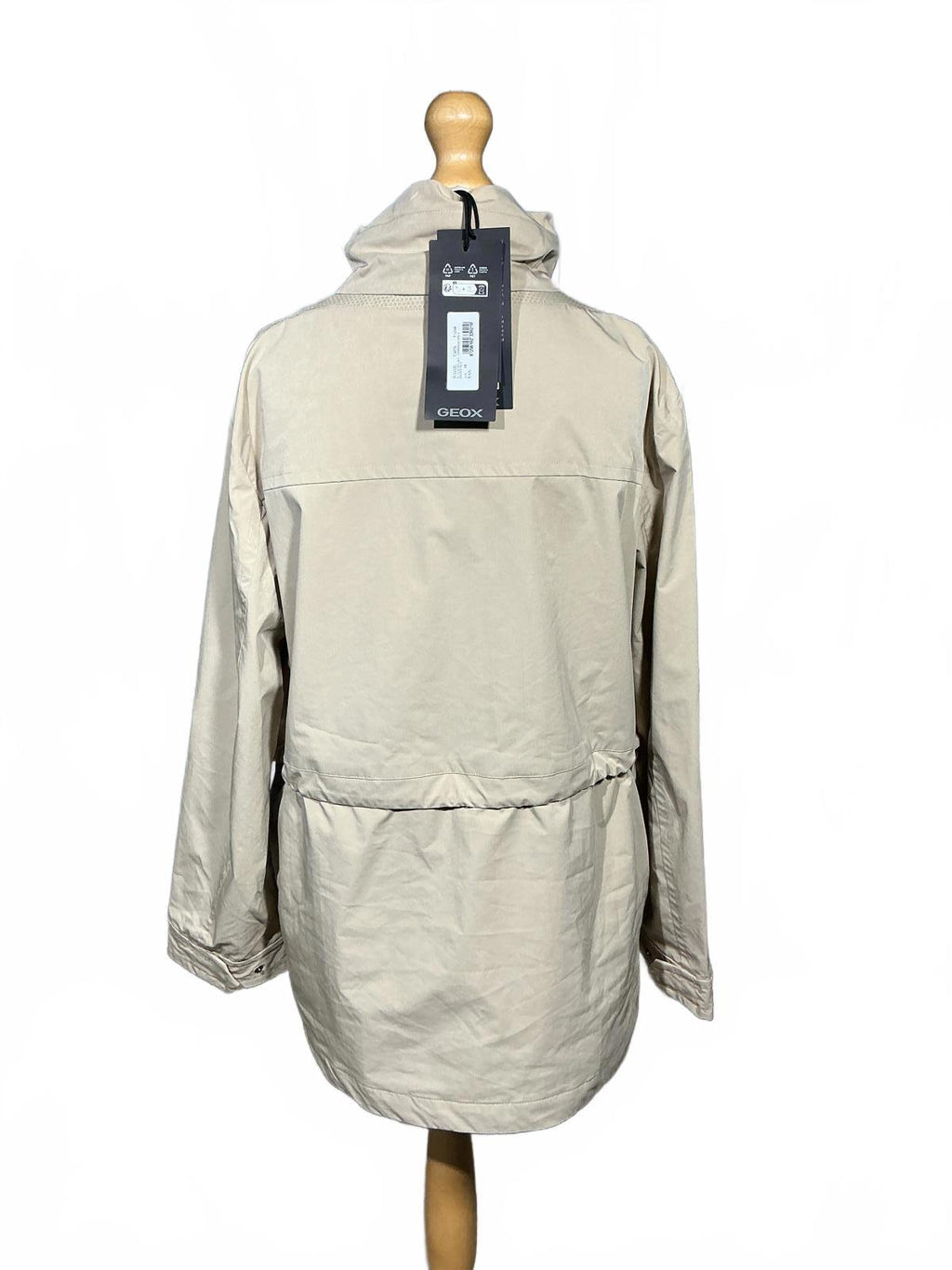 Geox Claudin Beige Women's Utility Jacket Size 14