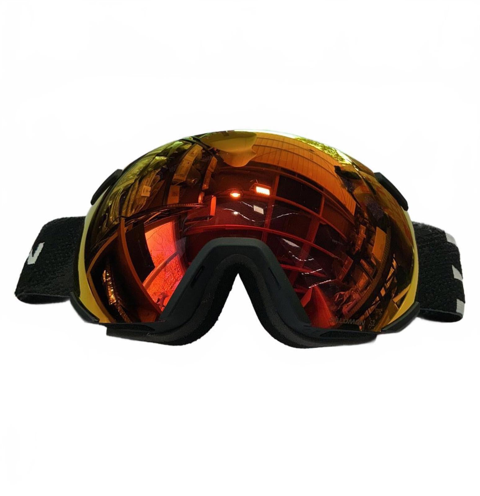 Salomon Radium Ski Snowboard Goggles with Orange Mirrored Lens Size Adjustable