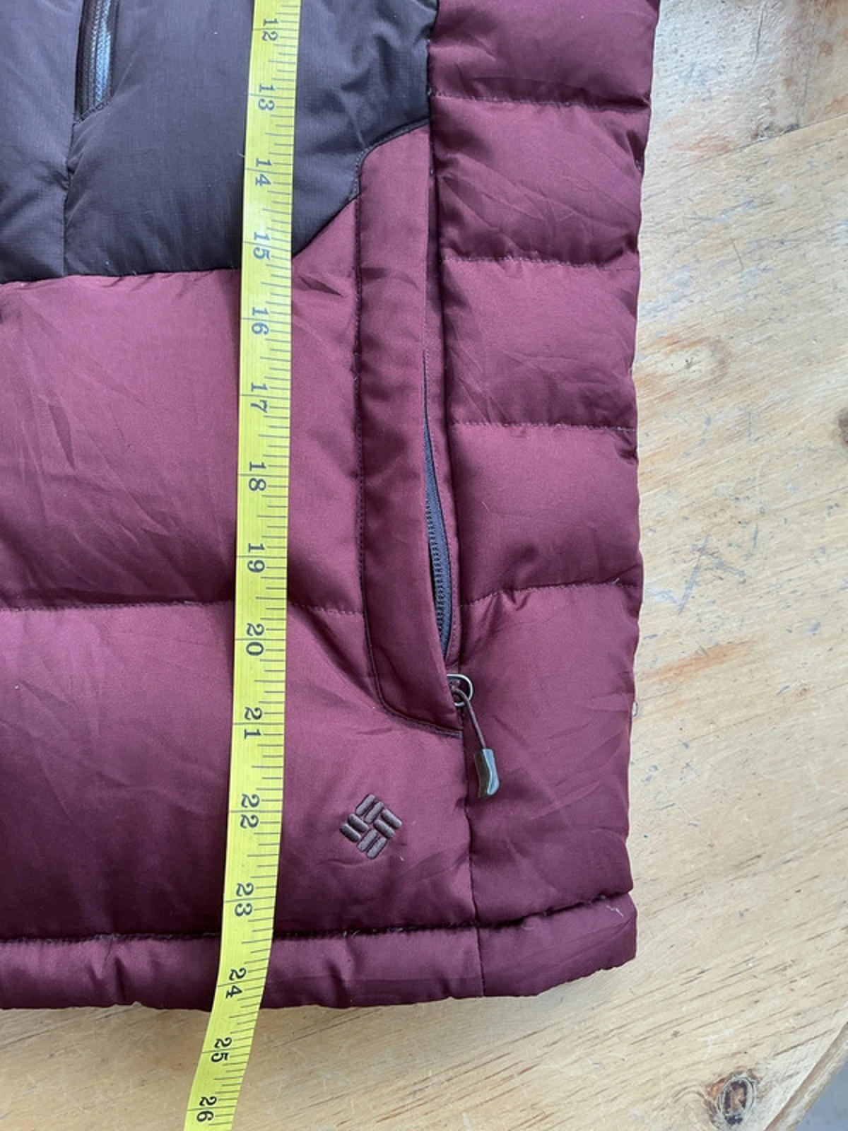 Columbia down jacket small