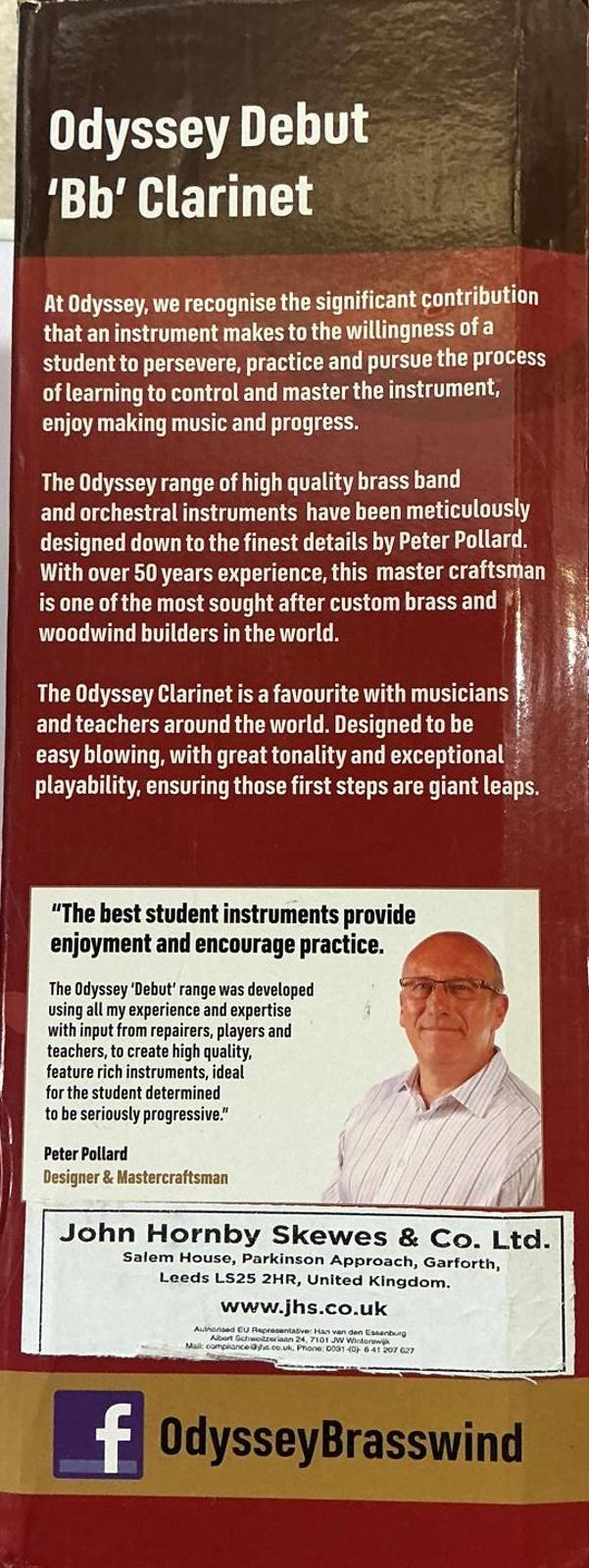 Odyssey Debut 'Bb' Clarinet 17 Keys