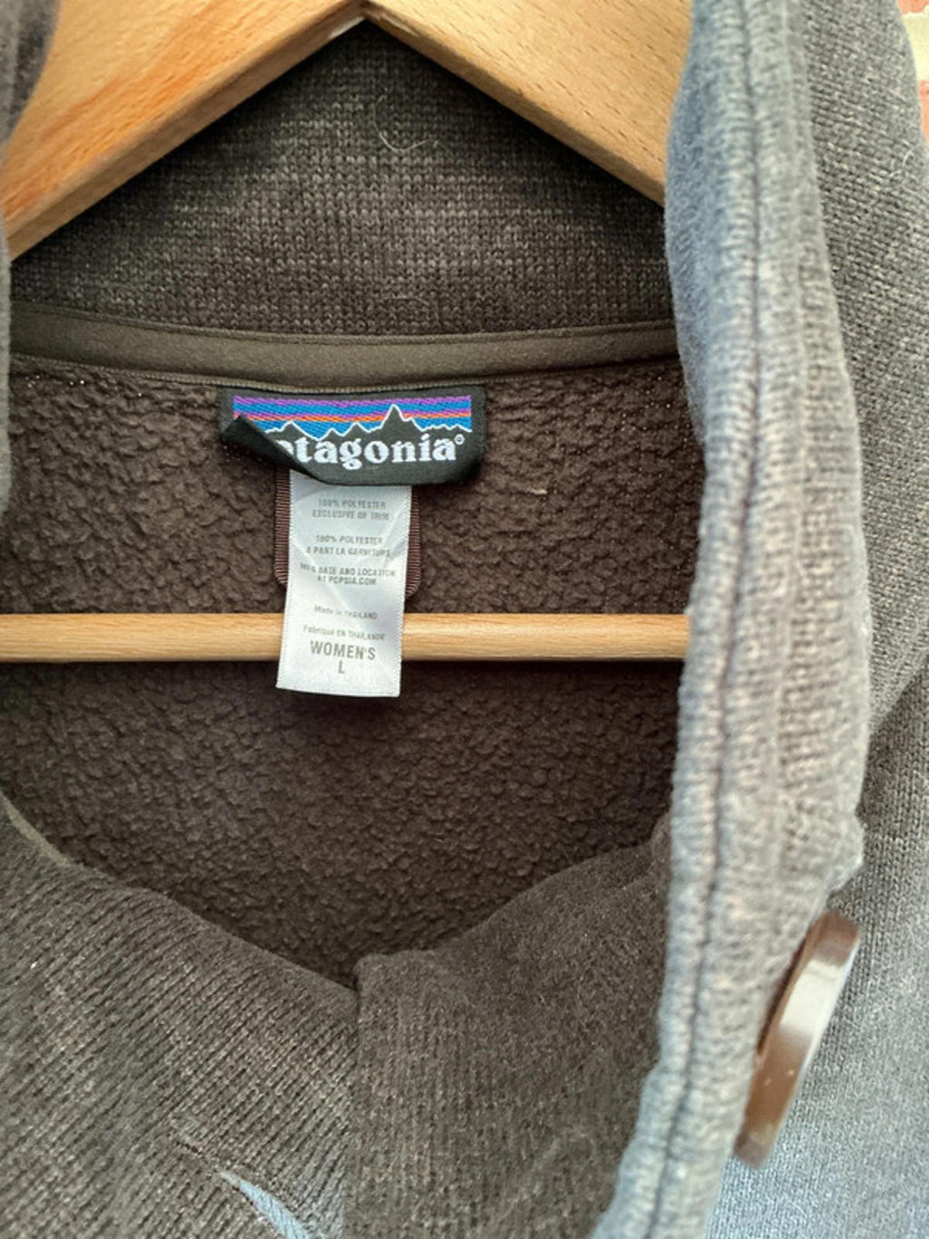 Patagonia fleece lined jacket large ladies