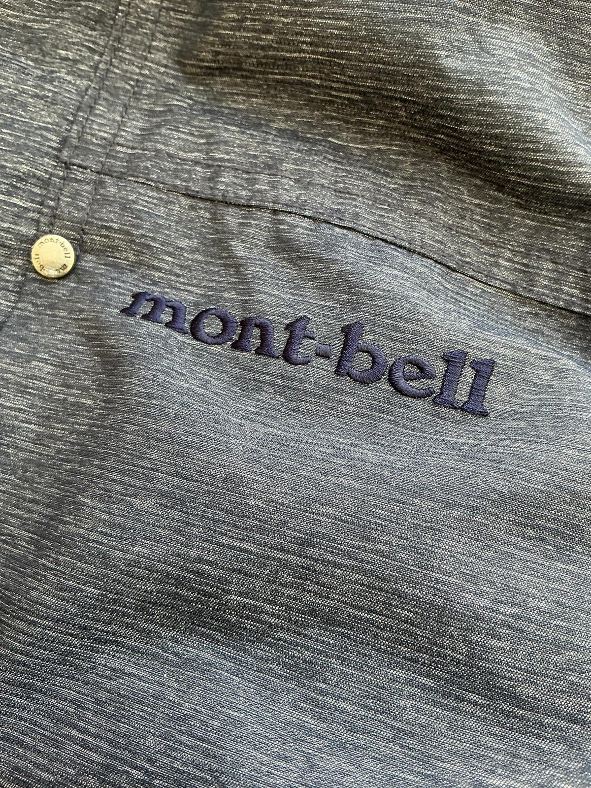 Men's Montbell Down Insulated Gray Hooded Puffer Jacket