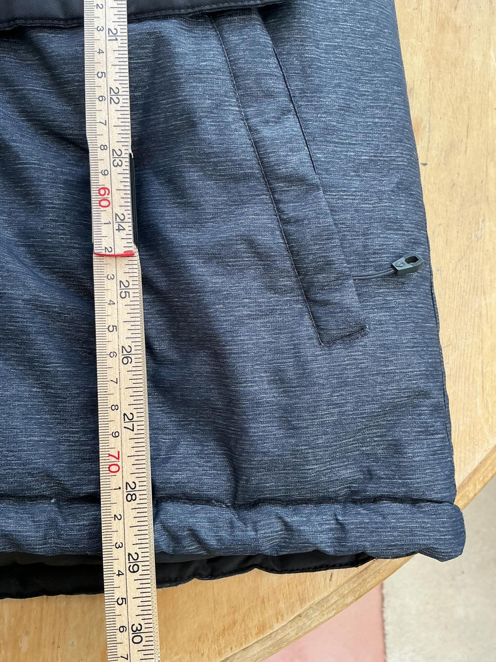 Men's Montbell Down Insulated Gray Hooded Puffer Jacket