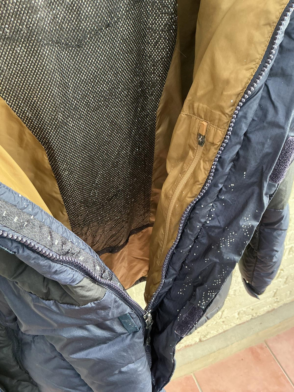 Men's Millet Navy and Black Puffer Jacket with Hood