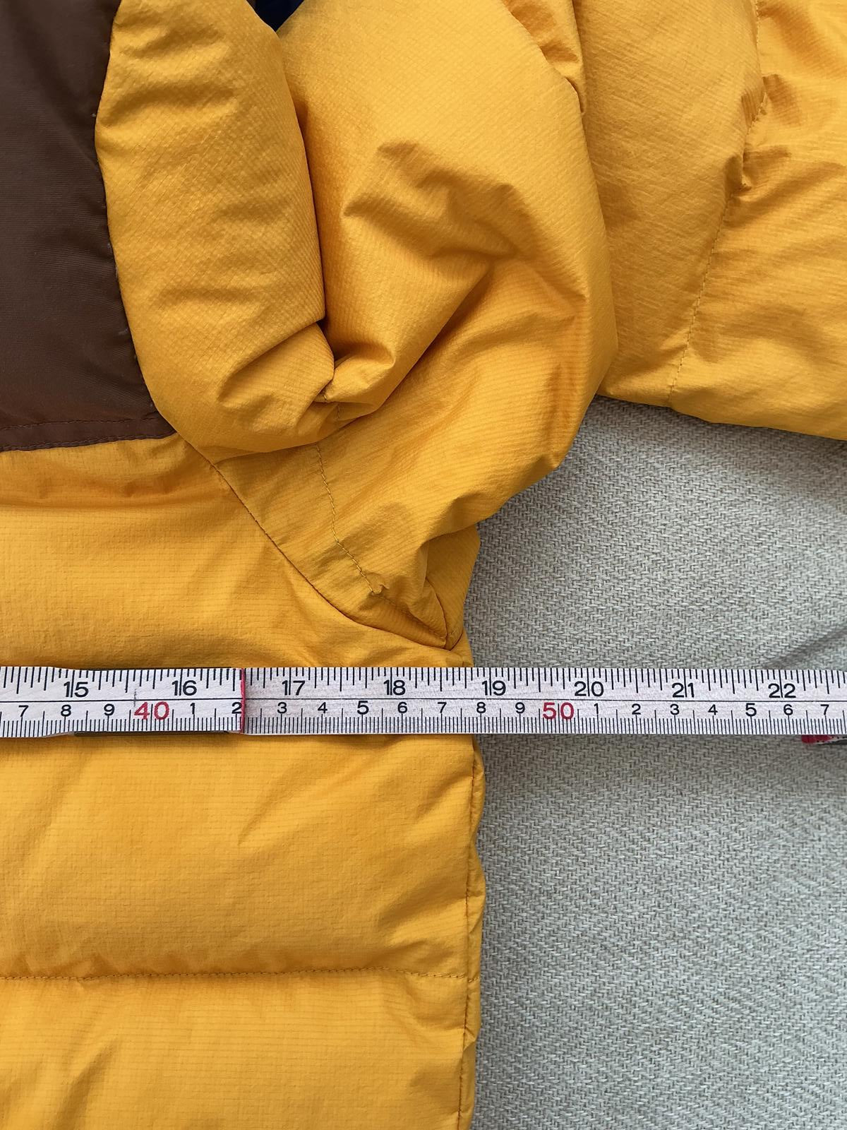 The North Face ladies Yellow and Brown Puffer Jacket with Hood