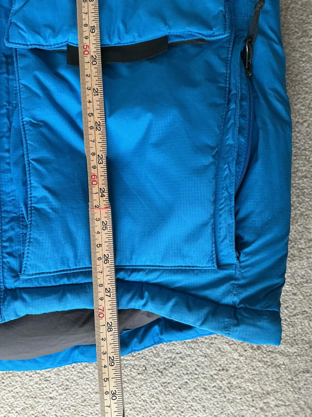 The North Face Blue 700 Fill Down Insulated Hooded Jacket