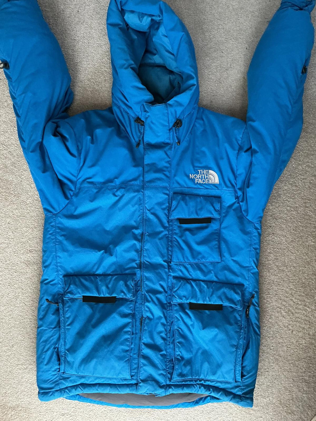 The North Face Blue 700 Fill Down Insulated Hooded Jacket
