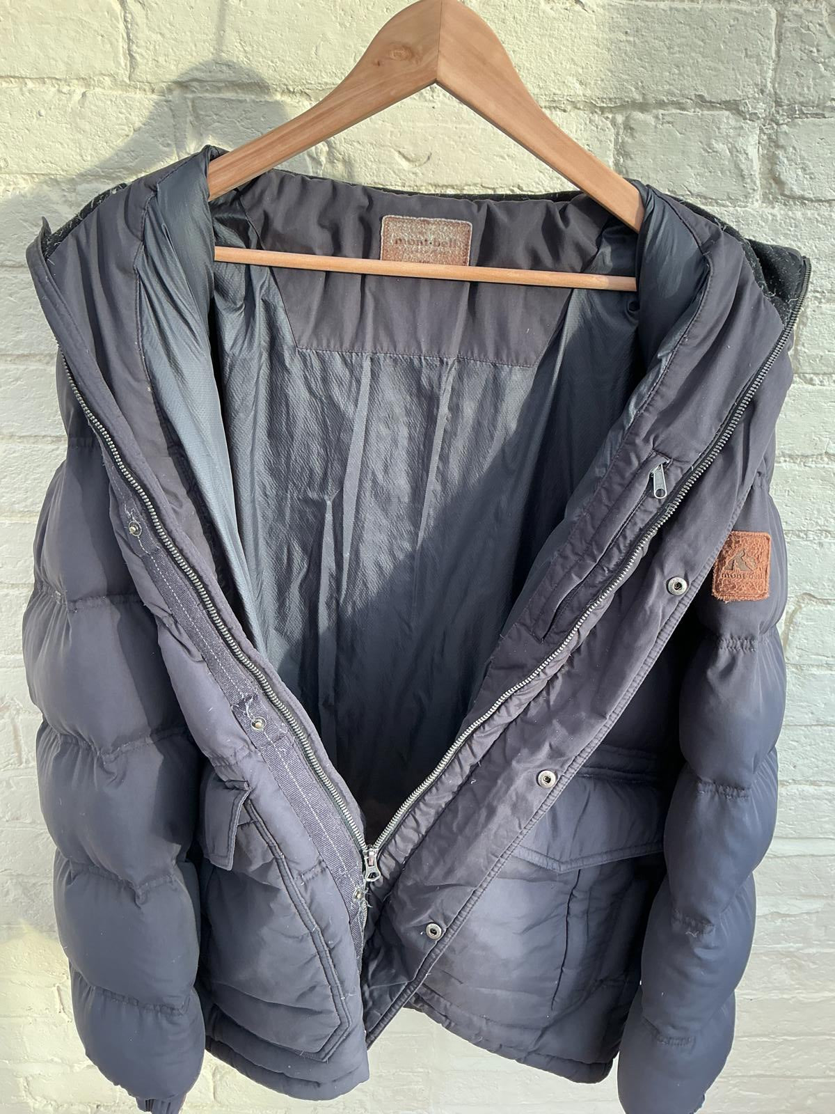 Mont-Bell Men's Down Insulated Black Puffer Jacket Size Large