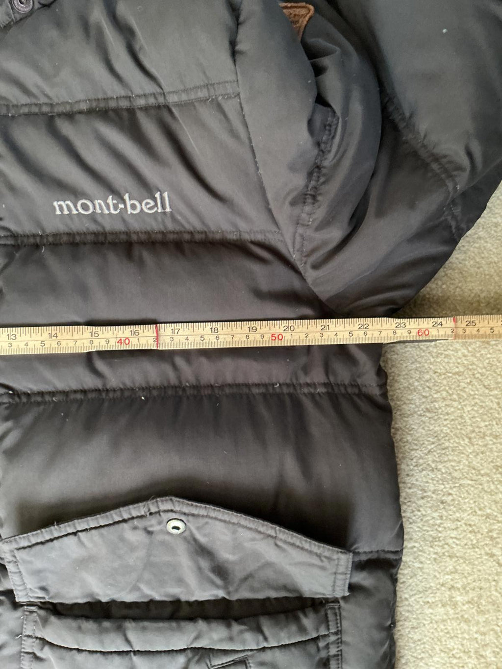 Mont-Bell Men's Down Insulated Black Puffer Jacket Size Large