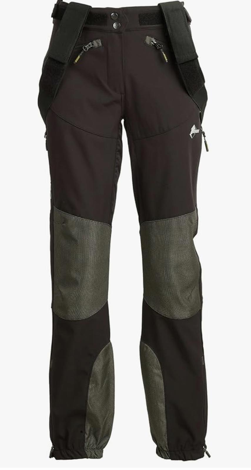 Ande Ladies Outdoor/Ski/Alpine Compression Pants with Suspenders Size 10