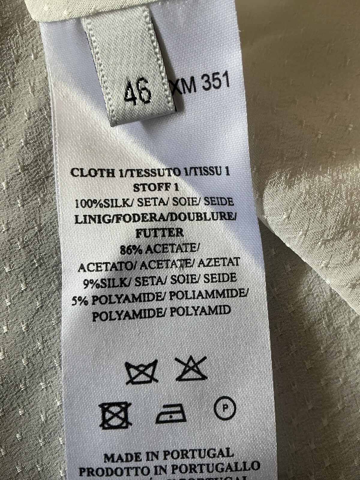 Silk Paul Smith Cream Sleeveless Top with Purple Trim Size 14