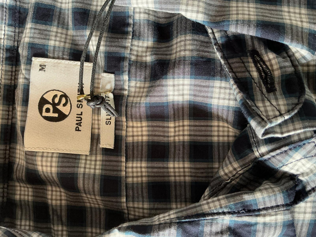 Paul Smith Regular M Black and White Check Long Sleeve Shirt