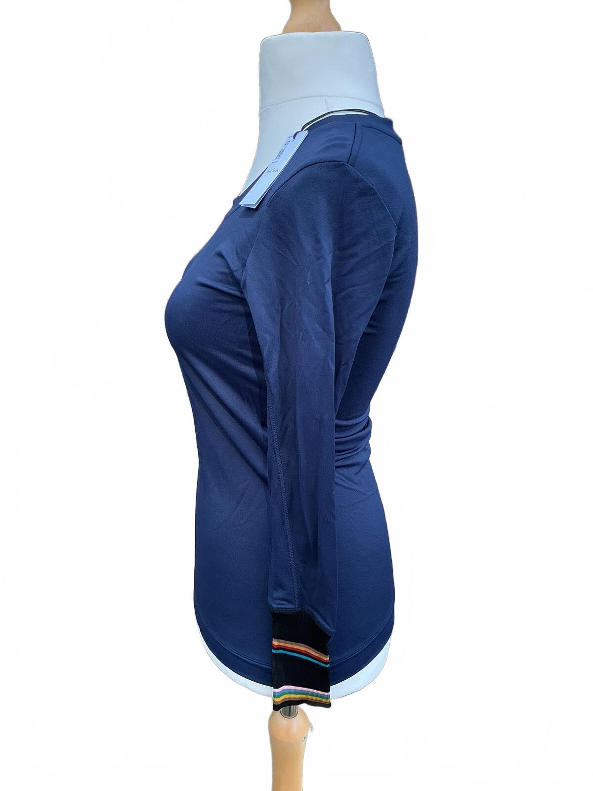 Paul Smith Navy Blue Long Sleeve Top Size Small