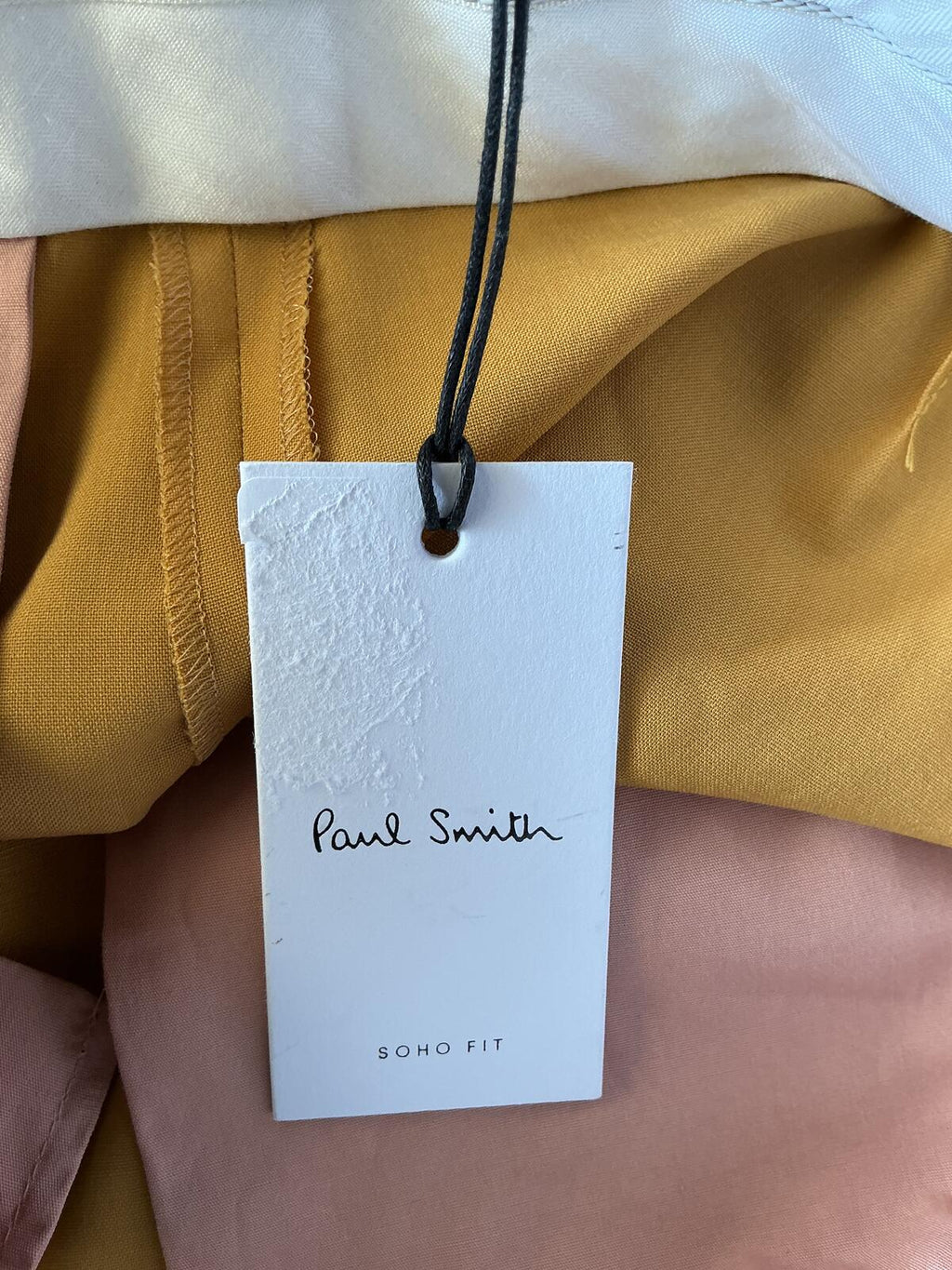 Paul Smith Mustard Tailored Trousers Size 8/small Smart Casual Workwear