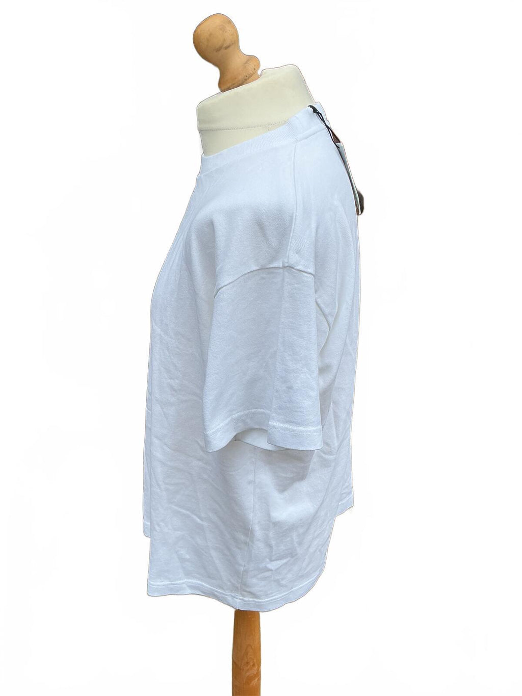 Percival White Classic Crew Neck T-Shirt Size M Casual Basic Wear