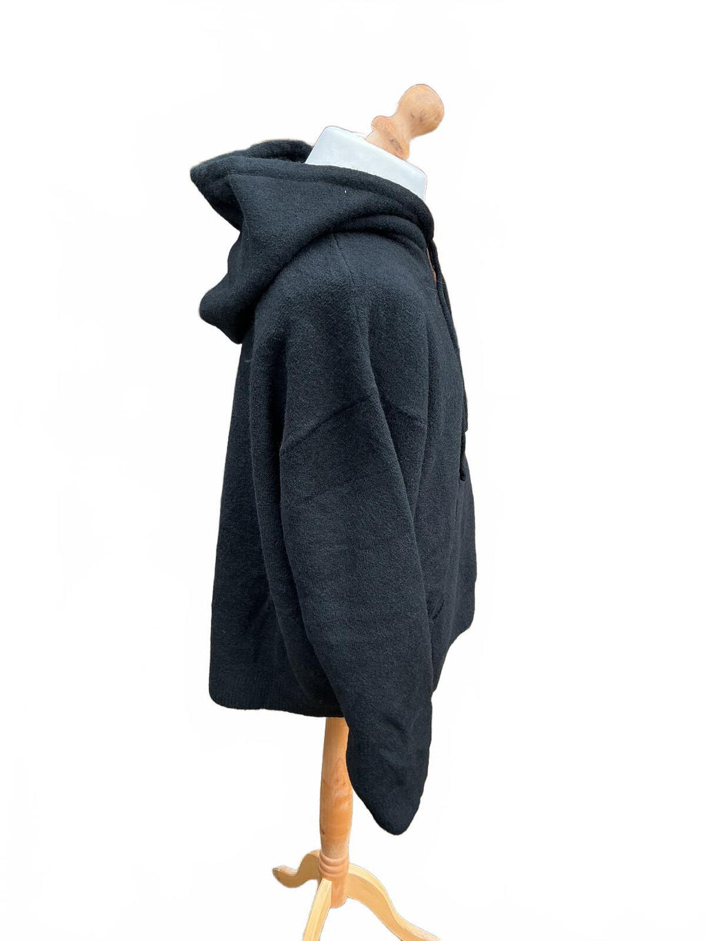 The Couture Club Ladies Black Hooded Pullover Sweater Oversized Style Size Xxl