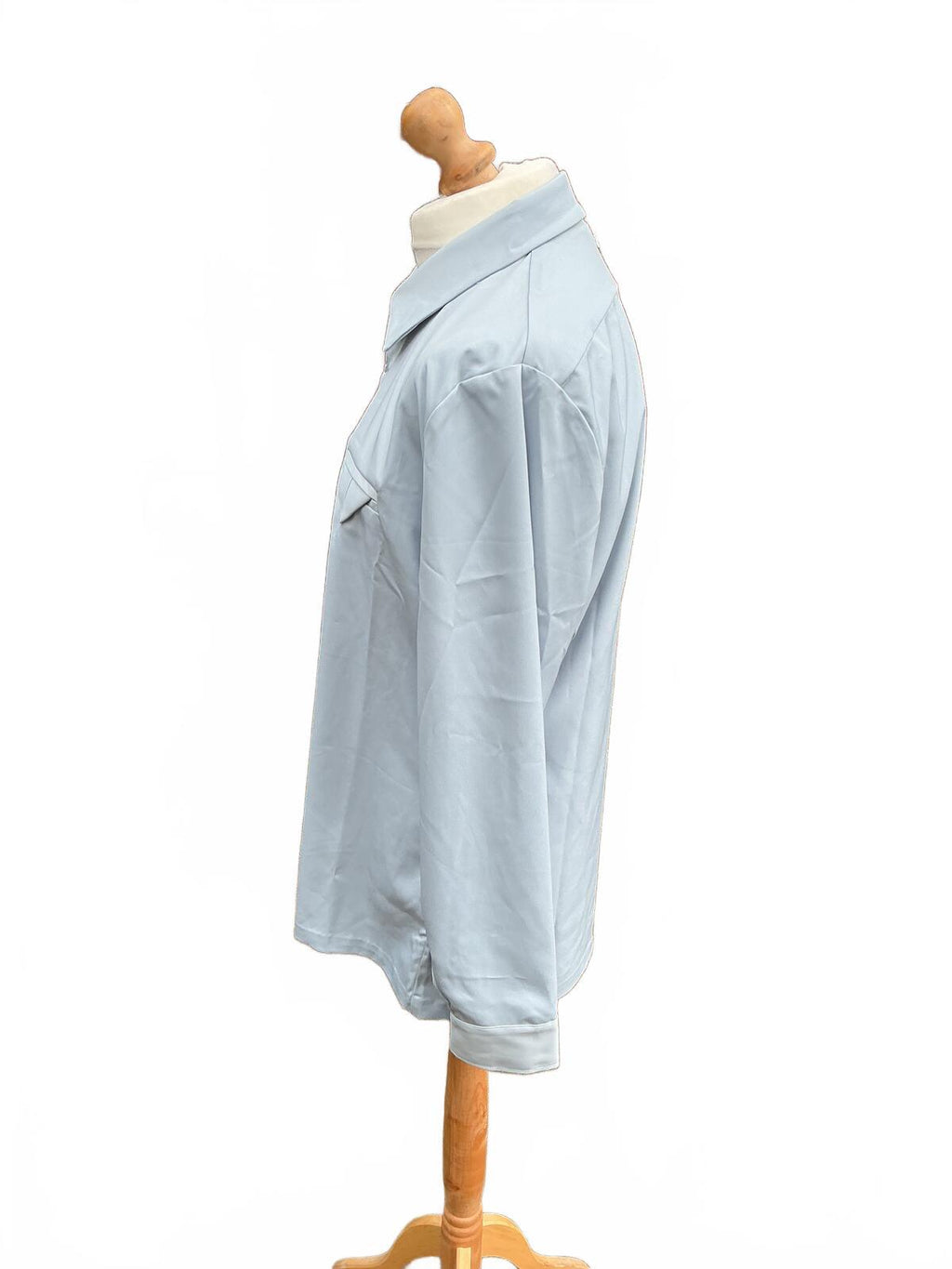 Maniere De Voir Light Blue Long Sleeve Shirt Size Xxl Classic Collar Button Up