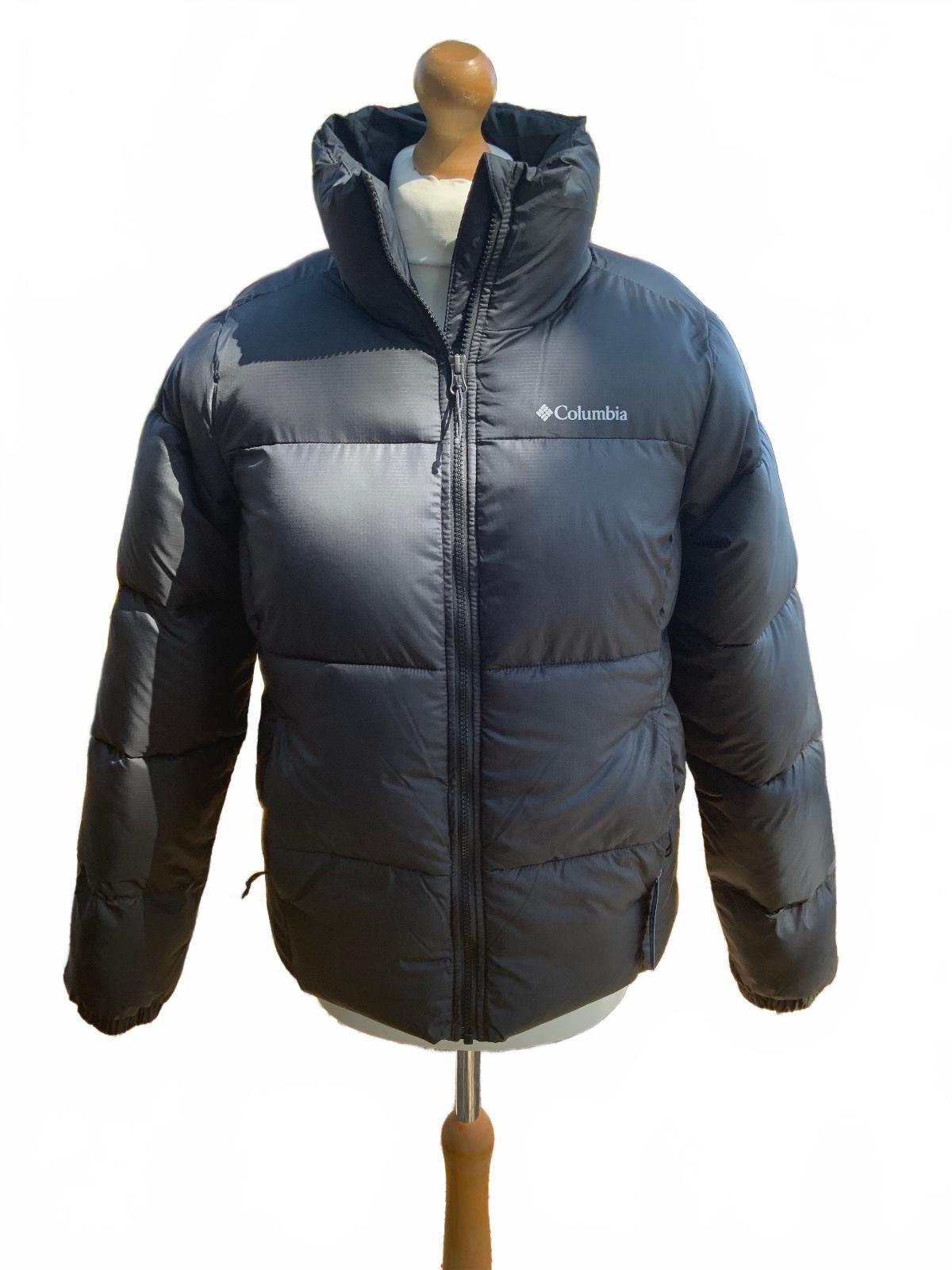 Columbia Black Regular Fit Puffer Jacket Size S Warm Winter Coat