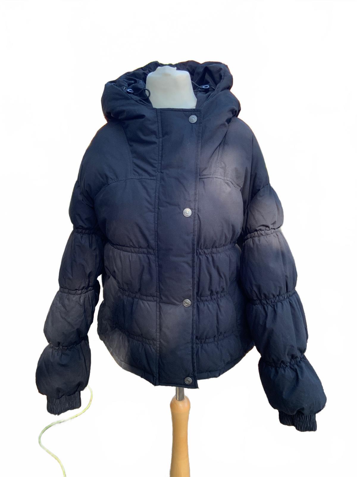 We the free Ladies Black Oversized Hooded Puffer Jacket Size Regular S