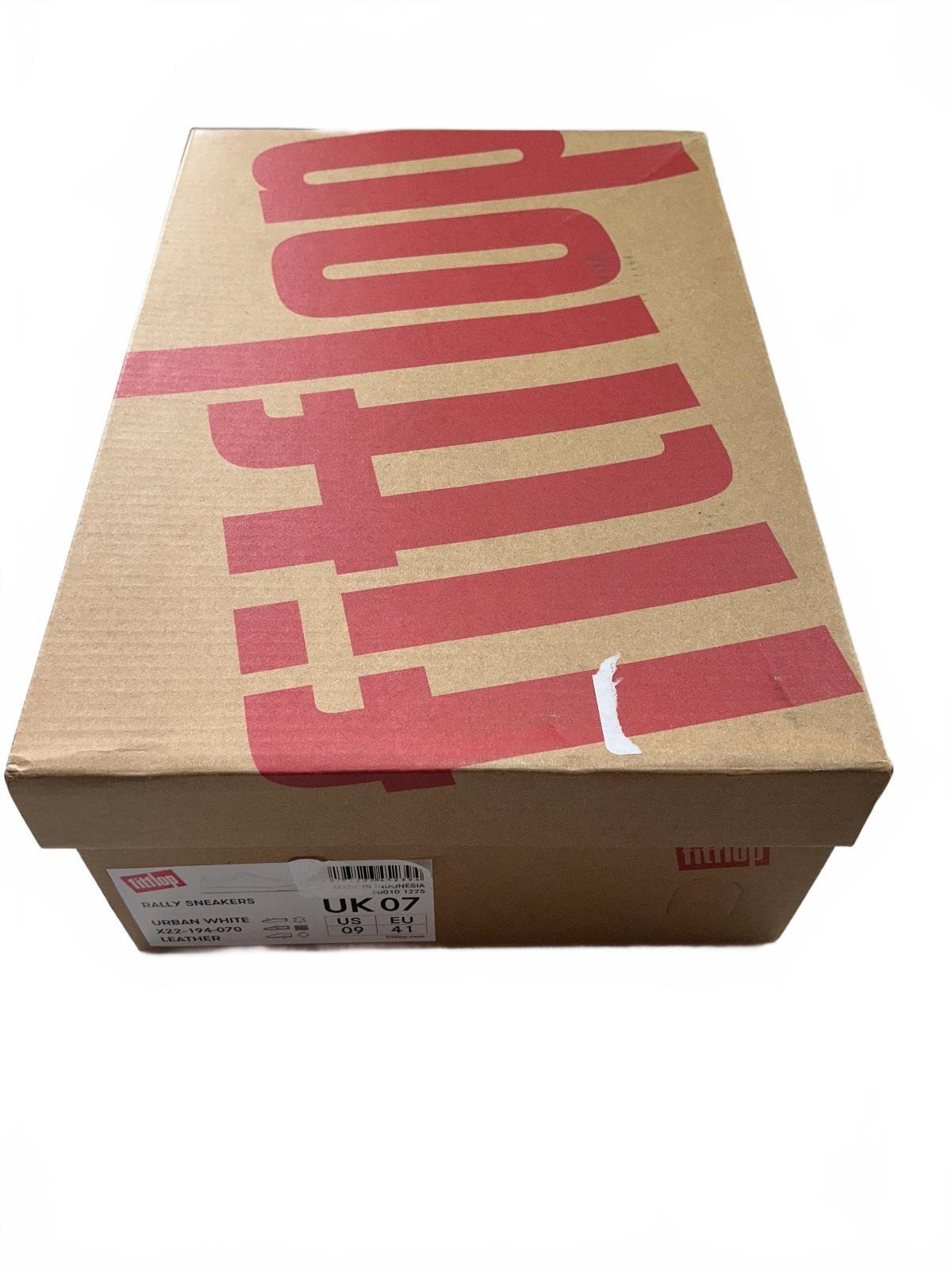 *NEW* Fitflop White Rally Daily Sneakers UK 7 Comfortable Stylish Casual Shoes