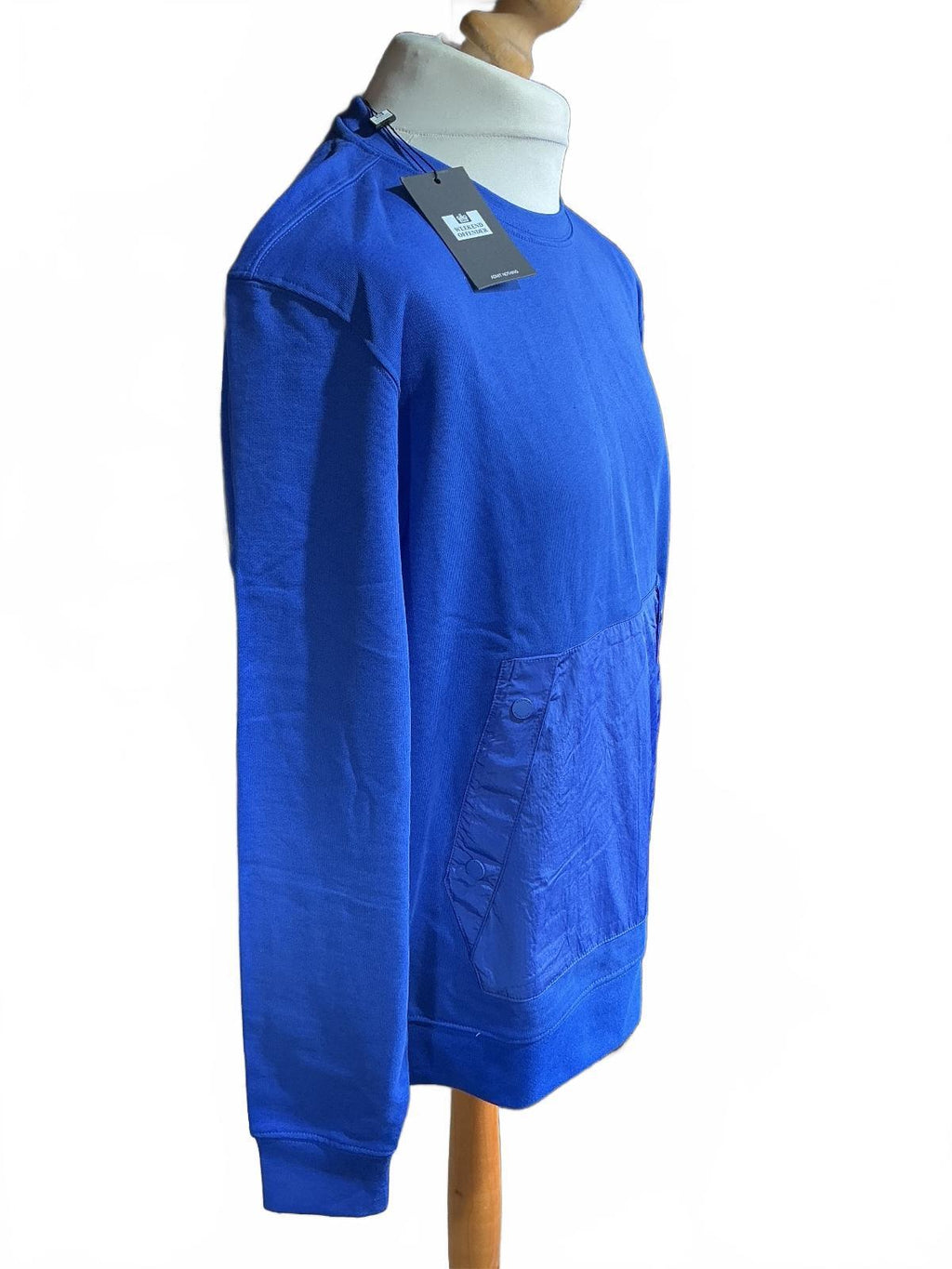 Weekend Offender Blue Long Sleeve Pullover Sweatshirt Large Casual Top