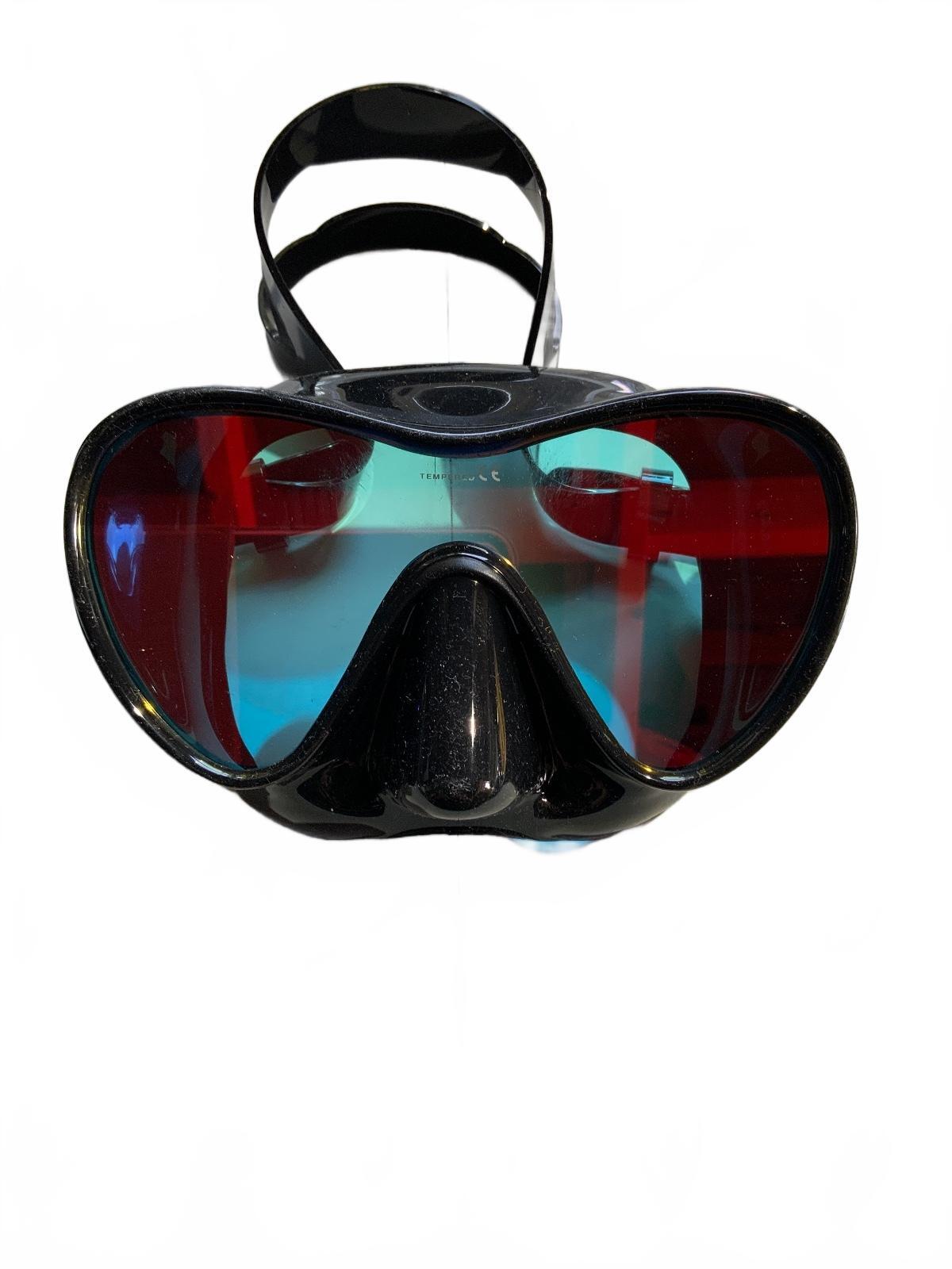 Cressi Alpha Ultra Dry Snorkel & F1 Adult Mask Black/Blue Size Adult