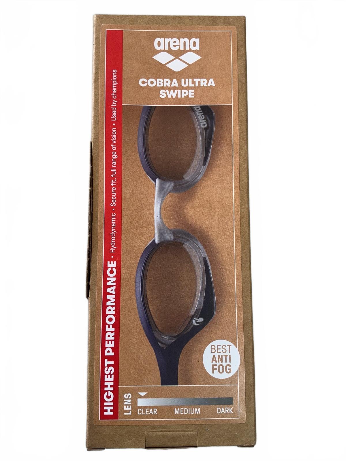 Arena Cobra Ultra Swipe Swimming Goggles Clear/Shark/Grey