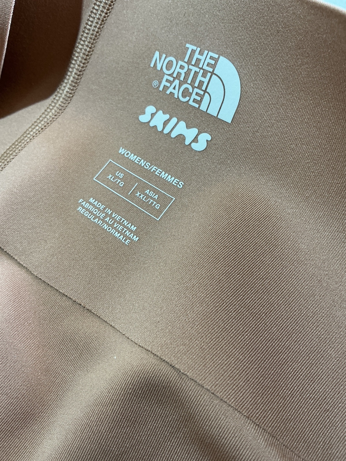 The North Face x SKIMS Women's Leggings Size XL Brown Stretch Activewear Pants