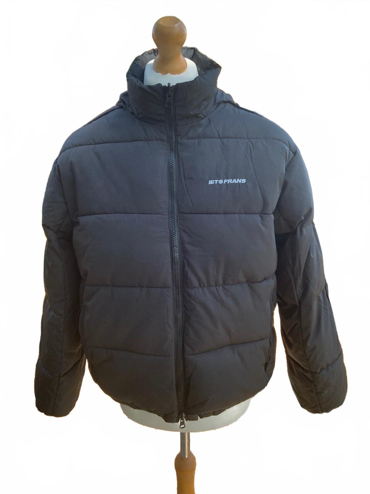 iets frans//Urban Outfitters Reversible Puffer Jacket Black and Grey Size S Coat
