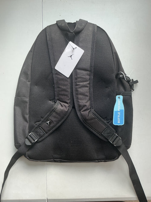 *NEW* Jordan PC Black Backpack One Size Black White Stylish With Pencilcase