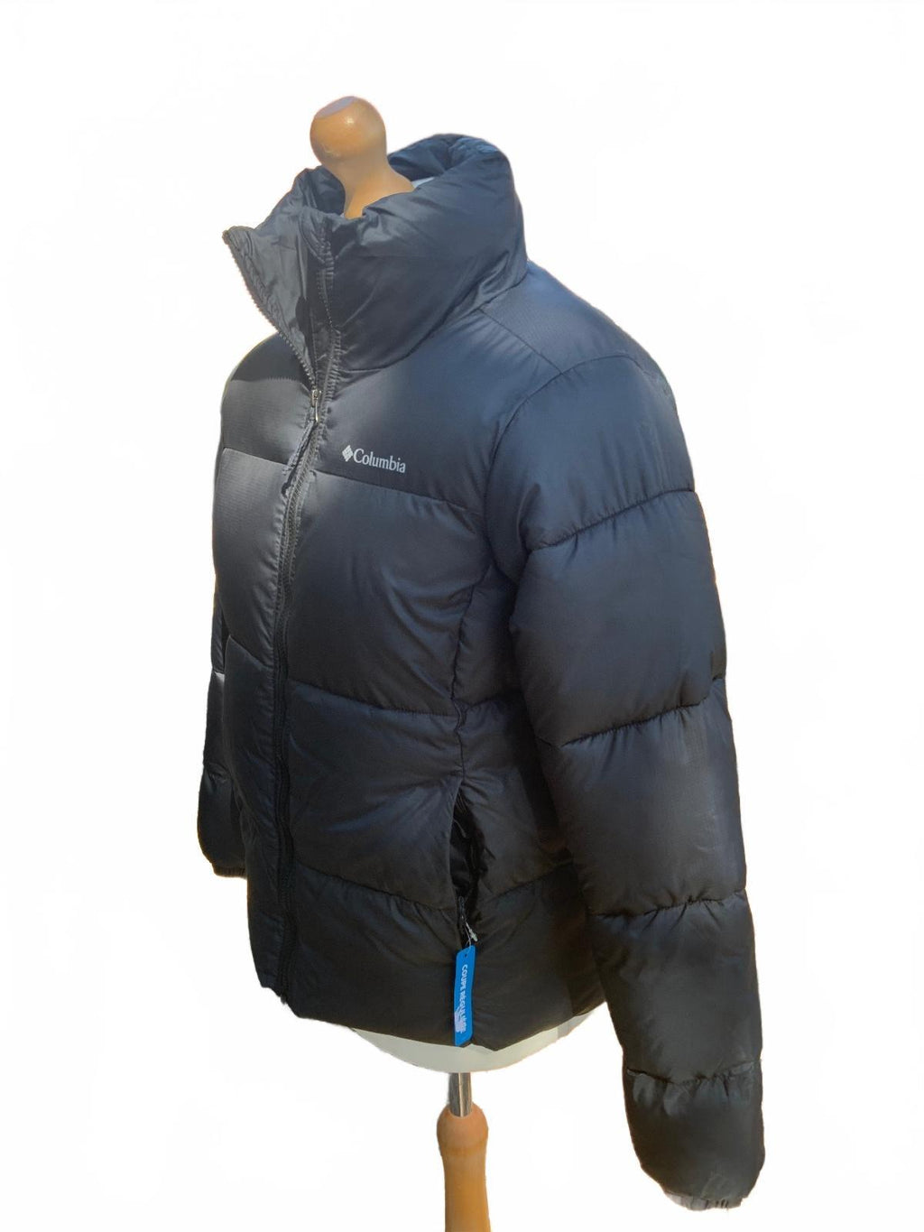 Columbia Black Regular Fit Puffer Jacket Size S Warm Winter Coat