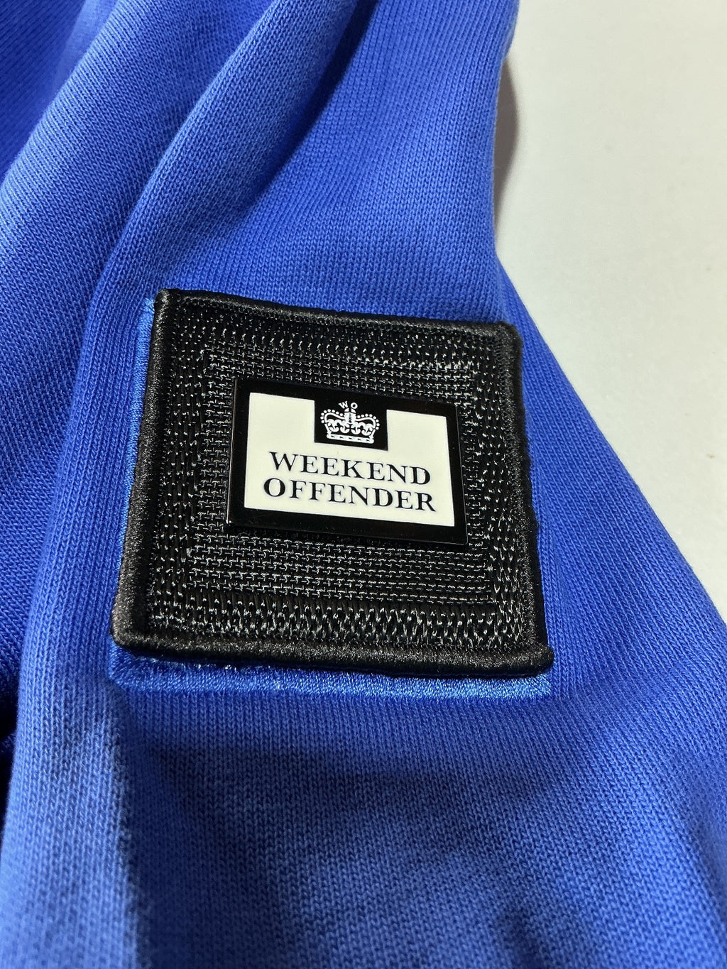 Weekend Offender Blue Long Sleeve Pullover Sweatshirt Large Casual Top