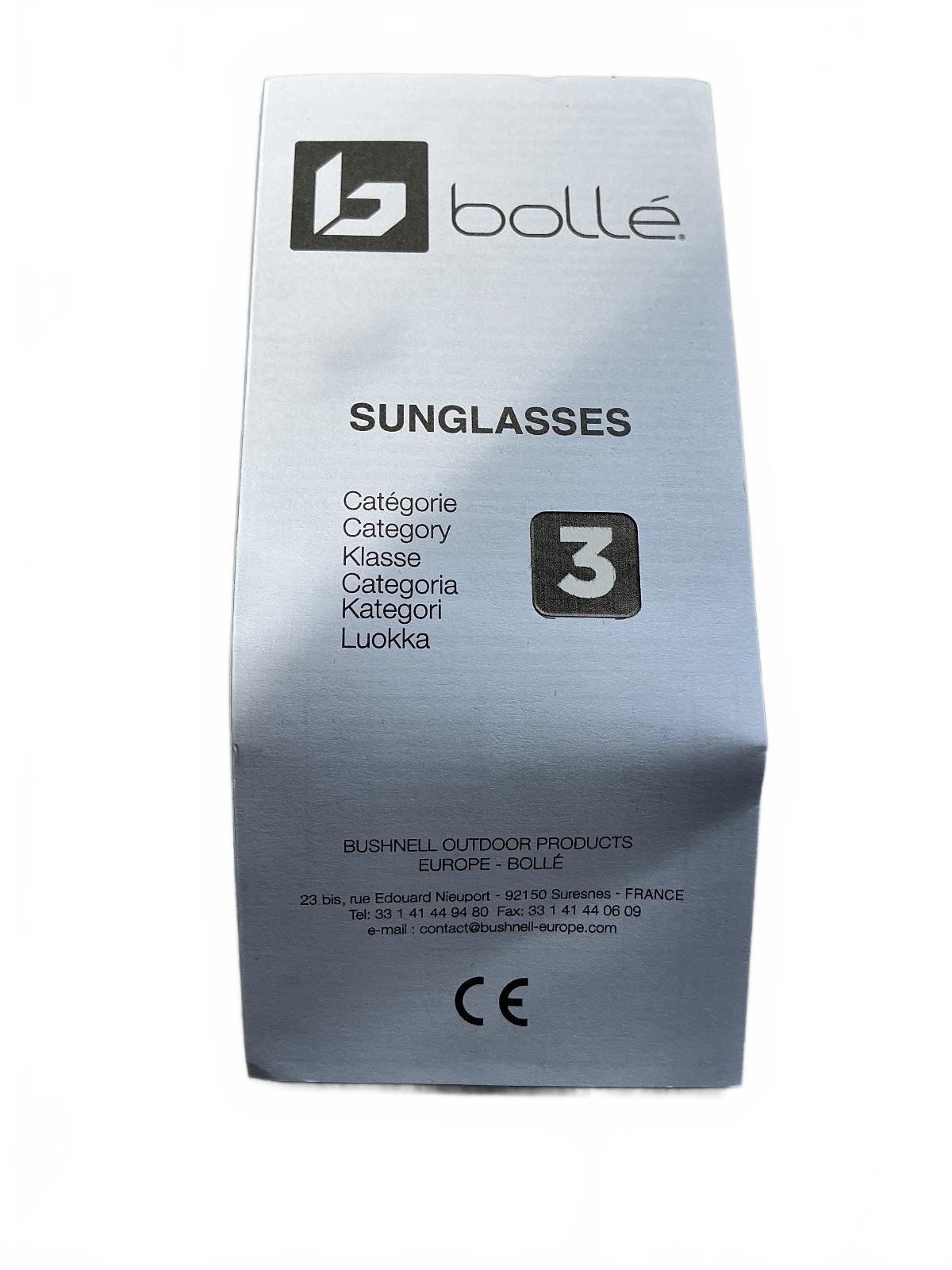 Bollé Ibex Sunglasses Matte Grey White B100 Gun Lens Size Standard