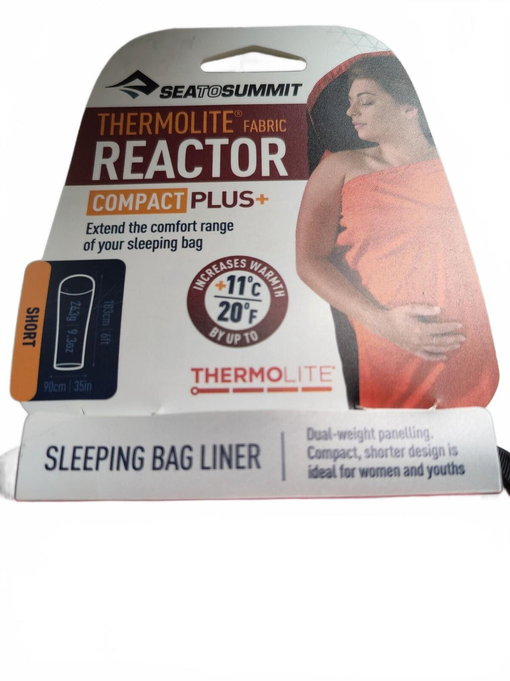 Sea to Summit Reactor Compact Plus Sleeping Bag Short Size Thermal Red