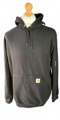 Carhartt Mens Loose Fit Mid weight Black Hoodie Size M