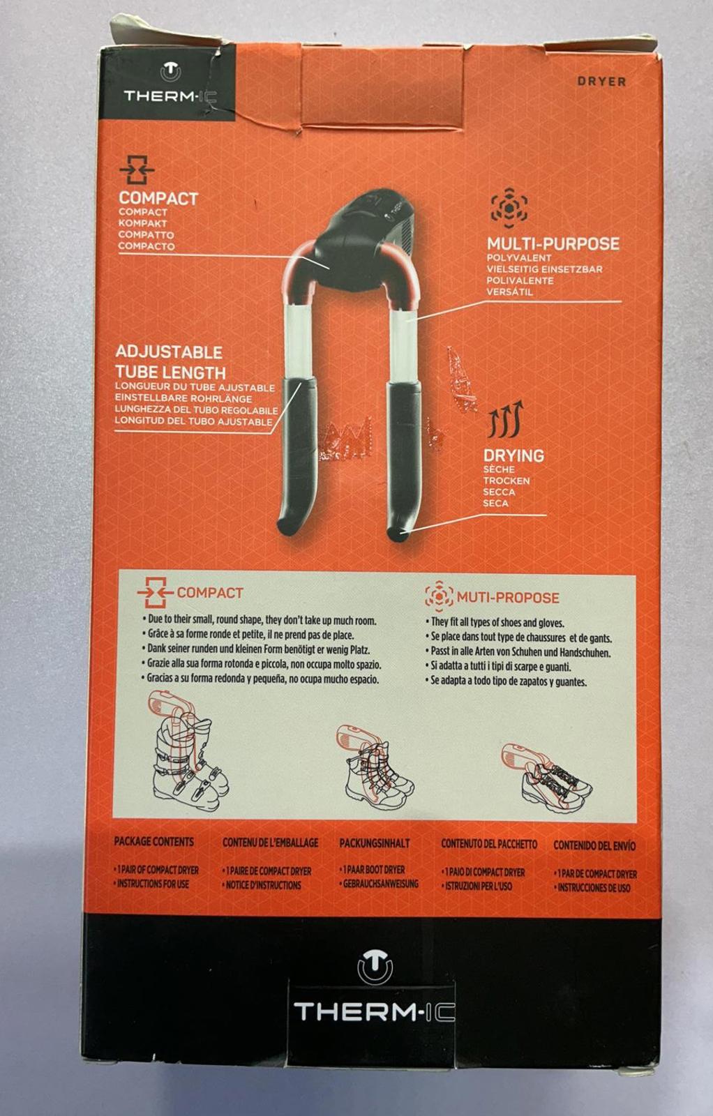 THERM-IC Compact Dryer for Boots and Shoes Adjustable Tube Length