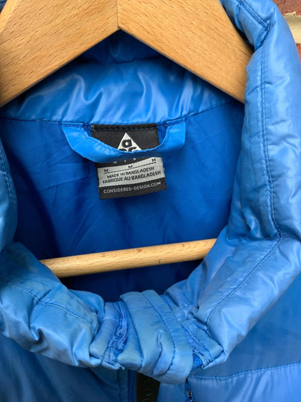 Nike ACG Blue Puffer Vest Sleeveless Jacket Size Regular M Warm Outdoor