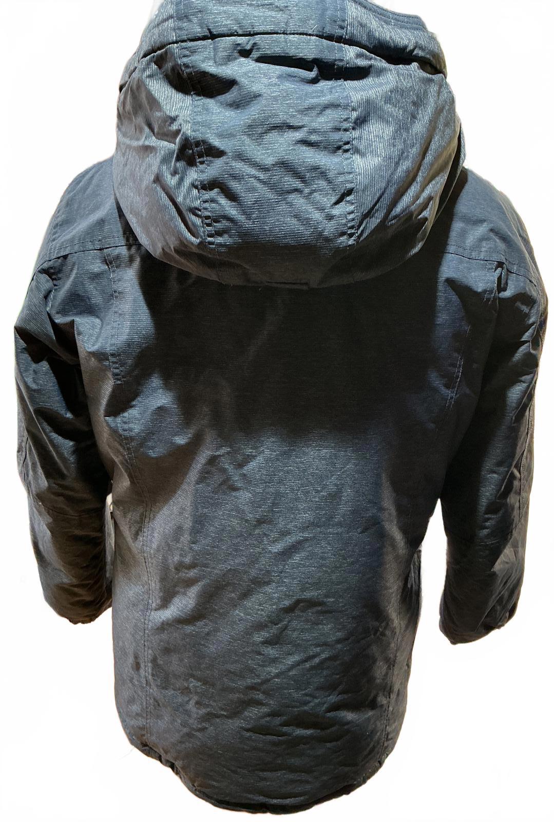 Men's Montbell Down Insulated Gray Hooded Puffer Jacket