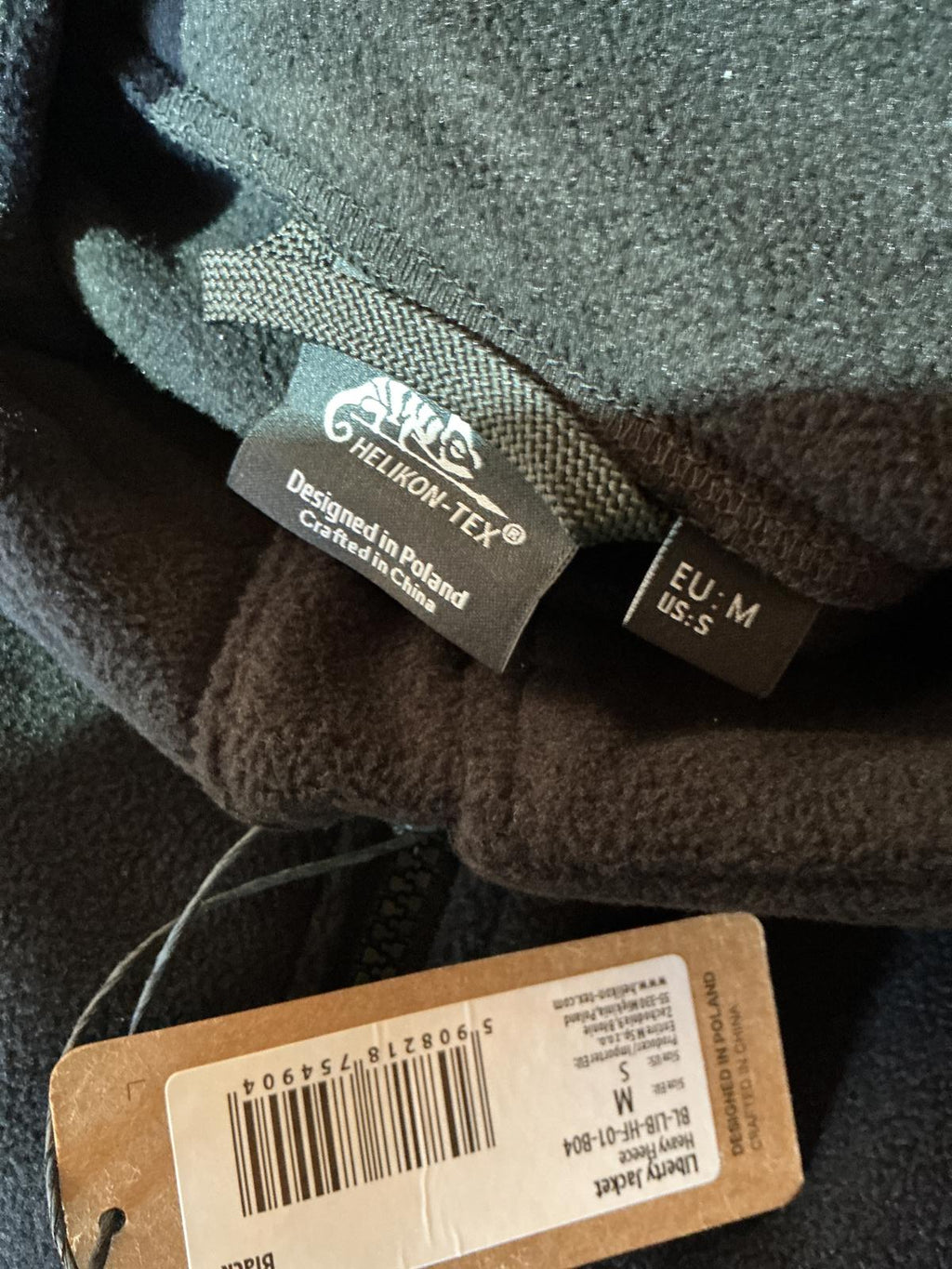 Helikon-Tex Liberty Tactical Fleece Jacket Size Regular M black Outdoor Military