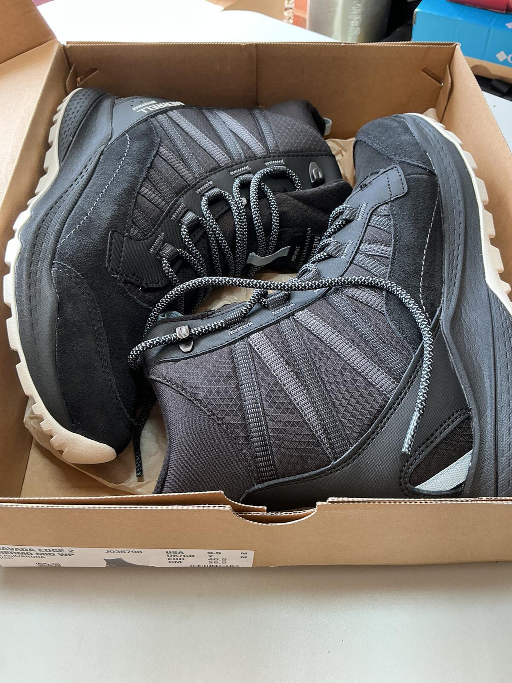 Merrell Bravada Ladies Waterproof Thermo Mid Black Hiking Boots Size UK 7