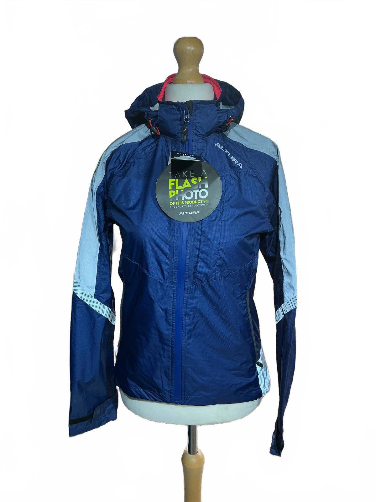 Altura Darkproof Nightvision Navy Reflective Waterproof Cycling Jacket Size 10