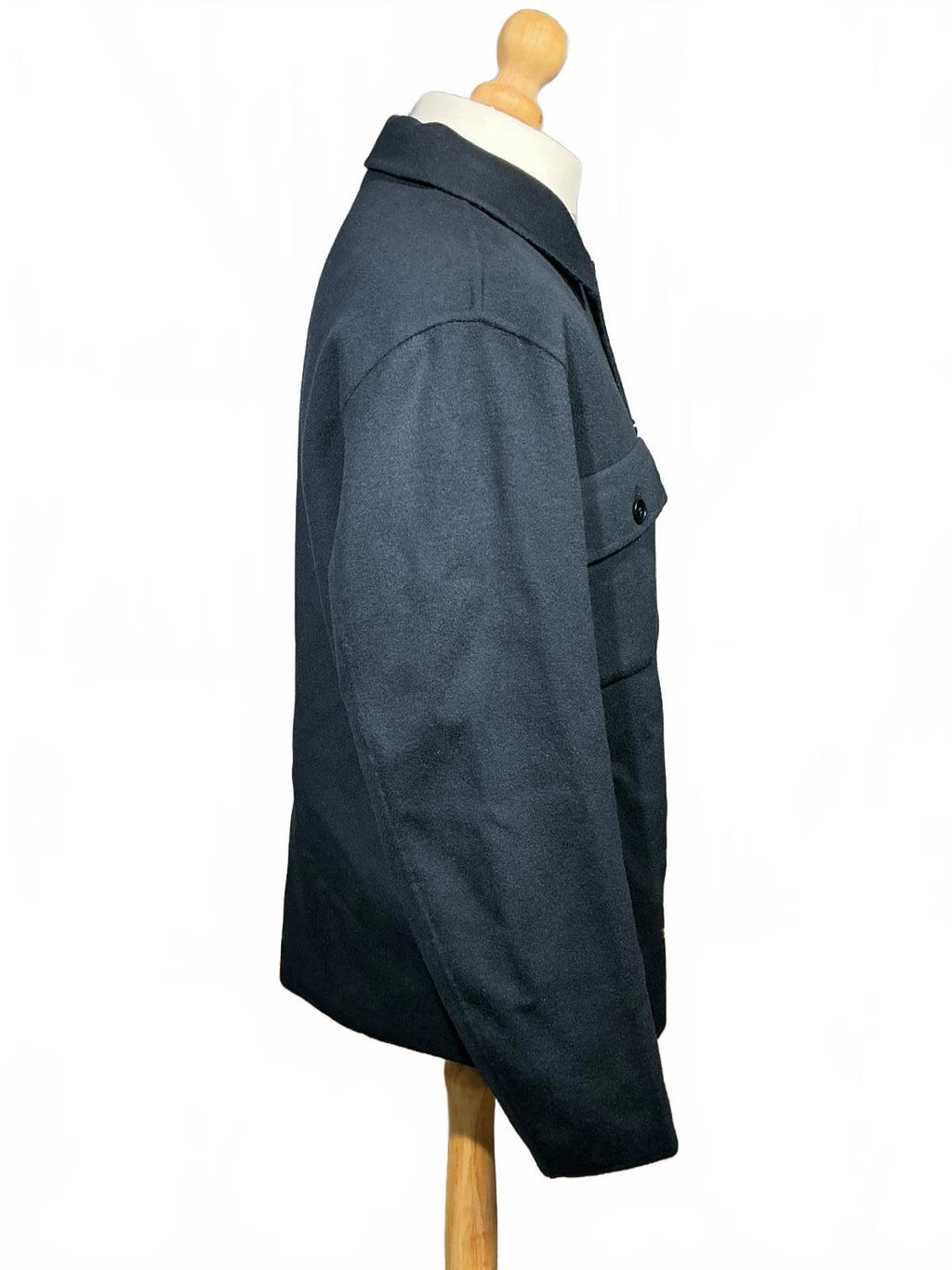 Men's Arket Navy Utility Jacket with Button Closures