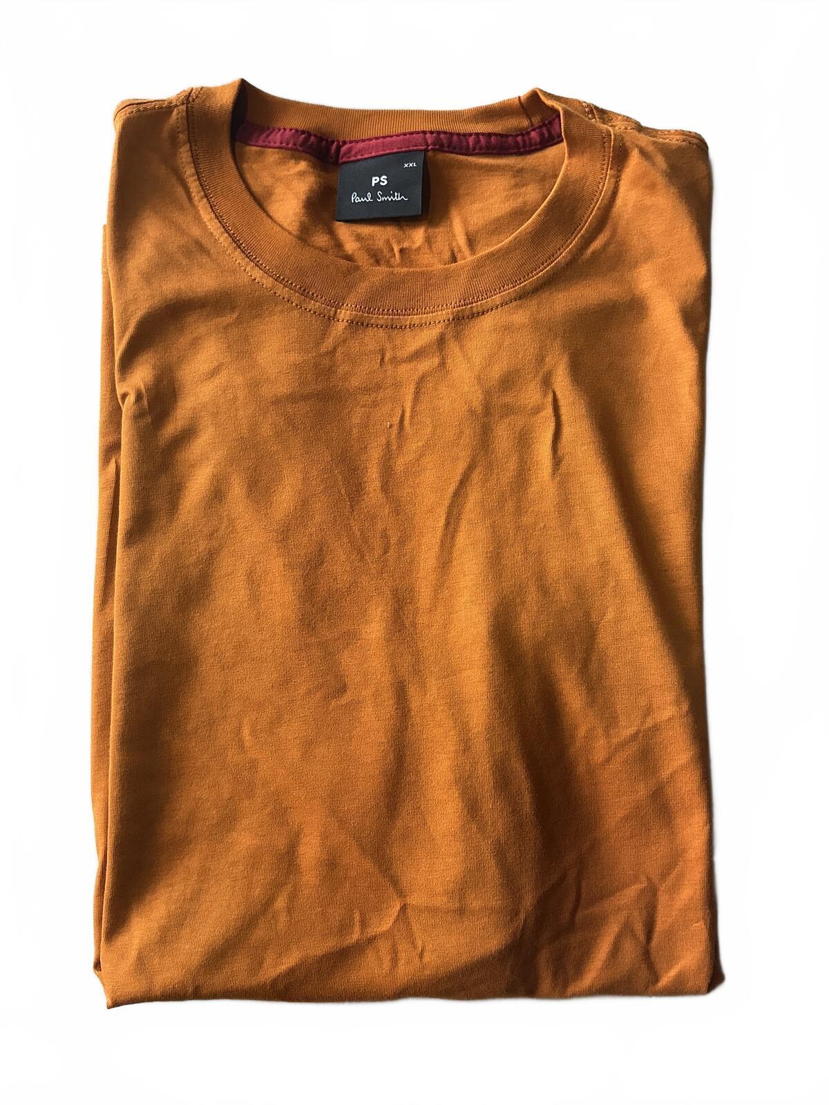 Paul Smith Men's T-Shirts Size XXL Yellow, Orange, Grey Cotton