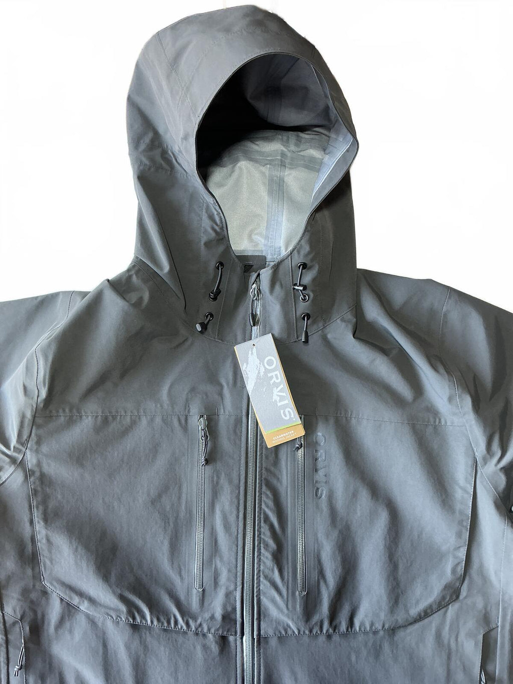 Orvis Clearwater Men's Waterproof Windproof Breathable Hooded Jacket Size XL