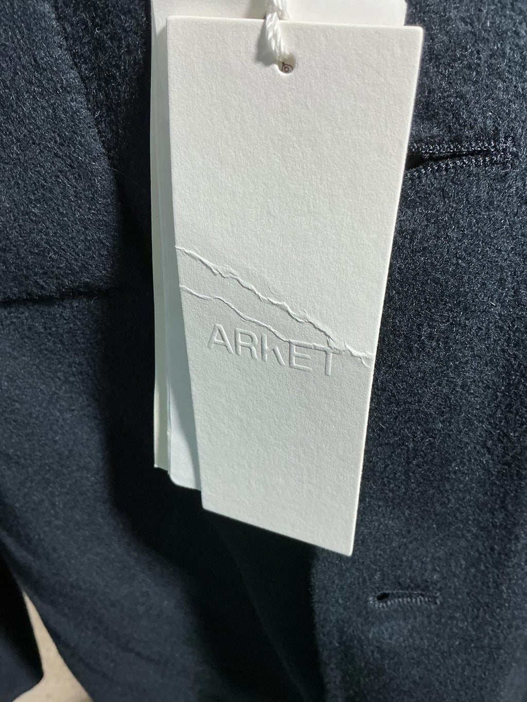Men's Arket Navy Utility Jacket with Button Closures